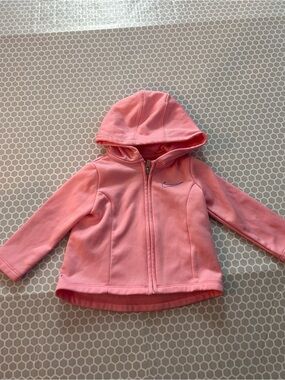 Nike Pink Hooded Zip-Up Jacket.     Size 12M